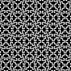Fototapeta premium A white background with black design.Seamless texture for fashion, textile design, on wall paper, wrapping paper, fabrics and home decor. Simple repeat pattern. Geometric patterns.