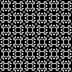 A white background with black design.Seamless texture for fashion, textile design,  on wall paper, wrapping paper, fabrics and home decor. Simple repeat pattern. Geometric patterns.