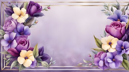framework for photo or congratulation, beautiful purple botanical border frame for invitation designs, transparent