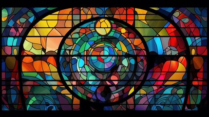 Church window, KI generated