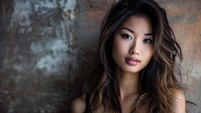 Portrait of a young Asian woman