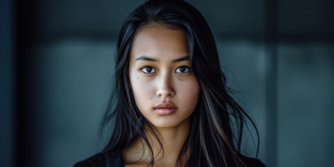 Fototapeta premium Portrait of a young Asian woman