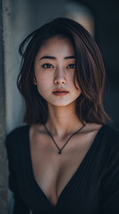 Portrait of a young Asian woman