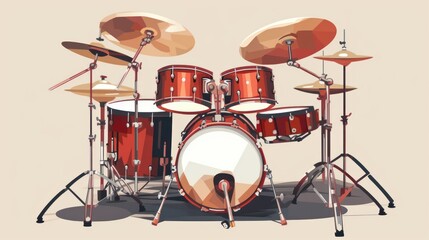 Fototapeta na wymiar Drums, KI generated