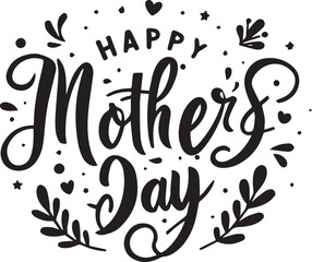 Obraz premium Happy Mothers Day Incorporate a vector illustration of a mother surrounded by blooming flowers.