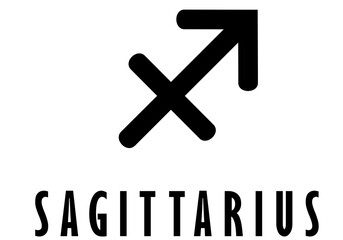 Obraz premium Sagittarius zodiac sign