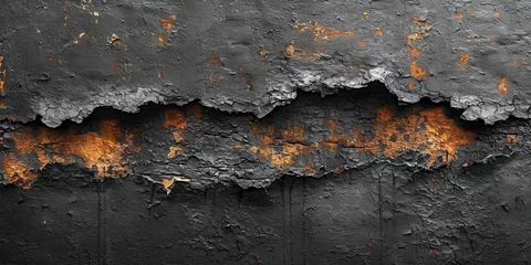 Zelfklevend Fotobehang Textured abstract old wood background in grunge style tree showing rough nature material on wall brown wood burn texture in closeup weathered and blackened by dark design timber with dirty bark © Thares2020