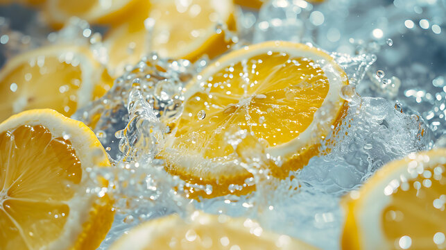Lemon Slice in Water : Zesty Elixir