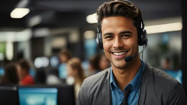 portrait of a man with headset