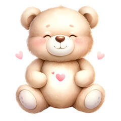 The Little teddy bear is in love