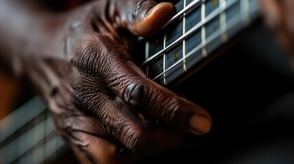 The musician's hands delicately play the instrument