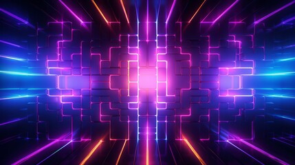 Futuristic Patterns Illuminated with Vibrant Colors, Adding a Modern and Edgy Touch to Your Designs --chaos 5 --ar 16:9 Job ID: 8b7f484b-46ed-45ee-8beb-55ed68707c7e