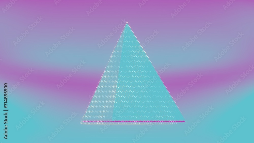 Aufkleber This holographic sphere is a perfect representation of futuristic and digital art concepts, ideal for themes related to virtual reality, advanced technology, 3D design, and abstract art...