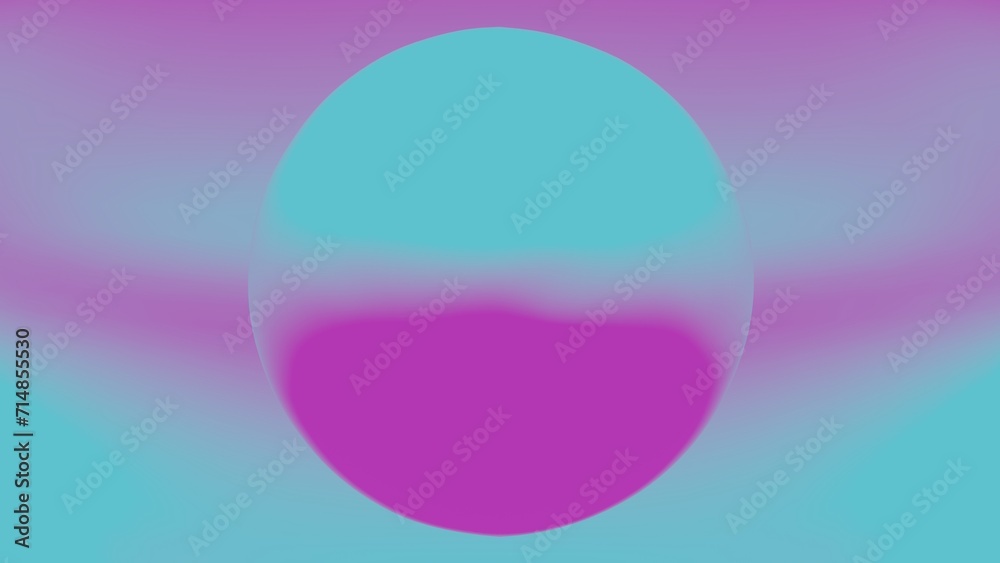 Aufkleber This video showcases a 3D abstract sphere rendered in a stunning holographic style. The sphere, with its holographic texture, appears to shimmer and change colors, creating a dynamic and captivating.