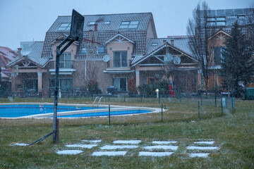 Obraz premium Beautiful winter landscape during January in Romania