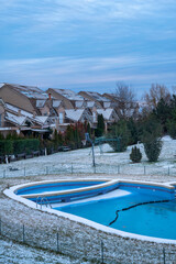 Beautiful winter landscape during January in Romania
