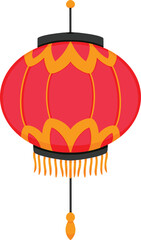 Red Chinese Lantern Illustration 8