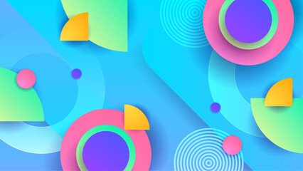 Obraz premium Colorful colourful background abstract art vector with geometric gradient shapes. Abstract gradient shapes background for presentation, business report, card, banner, poster
