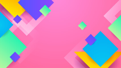 Colorful colourful vector minimalist simple abstract geometric gradient background. Abstract gradient shapes background for presentation, business report, card, banner, poster