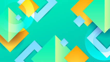 Colorful colourful vector modern gradient geometric abstract background with shapes. Abstract gradient shapes background for presentation, business report, card, banner, poster