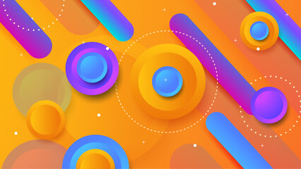 Obraz premium COLOR vector gradient geometric abstract background design. Abstract gradient shapes background for presentation, business report, card, banner, poster