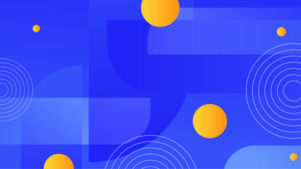 Blue white and orange abstract geometric gradient background with shapes. Abstract gradient shapes background for presentation, business report, card, banner, poster