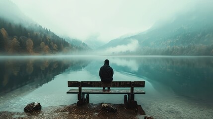 loneliness in nature - obrazy, fototapety, plakaty