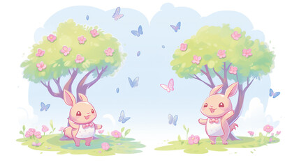 cute bunny illustration