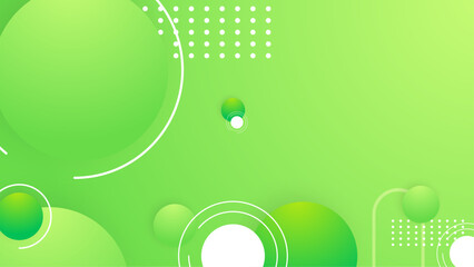 Green and white vector gradient abstract background with geometric shapes elements. Abstract gradient shapes background for presentation, business report, card, banner, poster