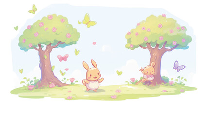 Obraz na płótnie Canvas Rabbit illustration