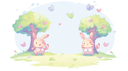 Obraz na płótnie Canvas Rabbit illustration