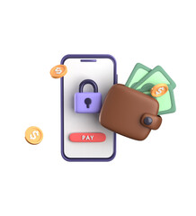 Fototapeta premium 3d rendering of business financial icon.