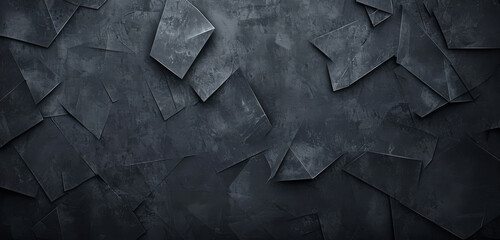 Geometric abstract shapes wallpaper with grunge texture in dark gradients.