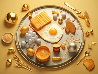 Creative 3D food illustration
