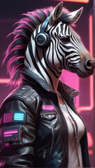 Zorse Synthwave Serenity Down Under by Alex Petruk AI GENERATED