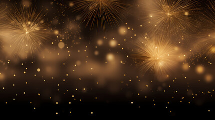 Naklejka premium Beautiful creative holiday background with fireworks and sparkles