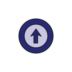 arrow sign vector type icon