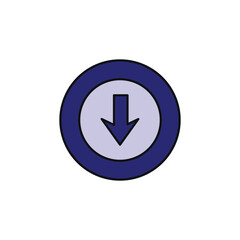 arrow sign vector type icon