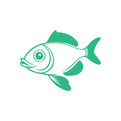 Green Fish Illustration