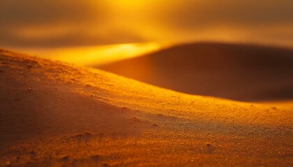 夕焼けと砂漠の風景