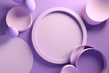 Obraz premium Pedestal podium display. Minimal scene with podium and abstract background. 3d shape for products display presentation. Pastel minimal wall scene, Studio room.