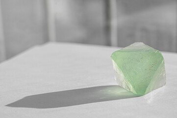 Green Fluorite Crystal - obrazy, fototapety, plakaty