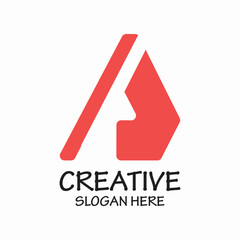 Letter logo design simple concept Premium Vector