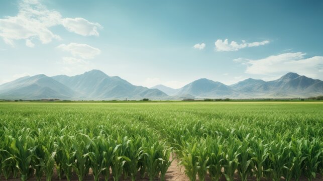 A Stunning Picture of Farm Plantations Landscape in Nature