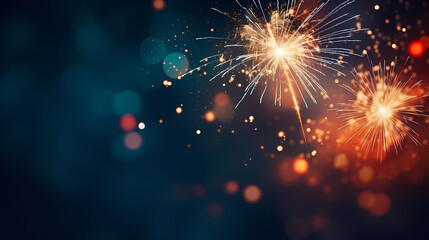 Fireworks background for celebration, holiday celebration concept