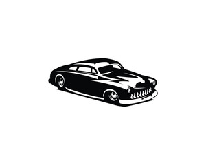 Naklejka premium Classic car logo 1949 Mercury Caupe - vector illustration, emblem design on white background. available ep 10.