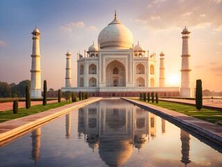 Taj Mahal natural views - obrazy, fototapety, plakaty