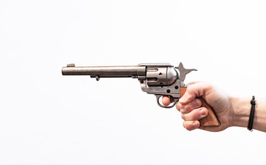 Revolver mit Hand
