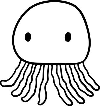 recommend clip art: squid octopus doodle cartoon sketch outline