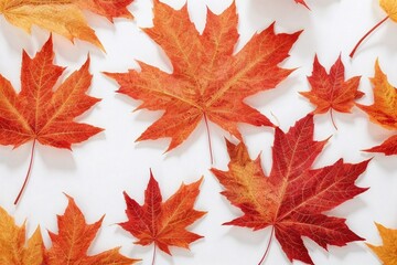 Fototapeta premium Monochromatic Marvel Generative AI's High-Contrast Autumn Botanical Leaf Masterpiece